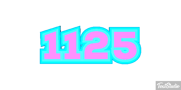 1125 Tekst effect