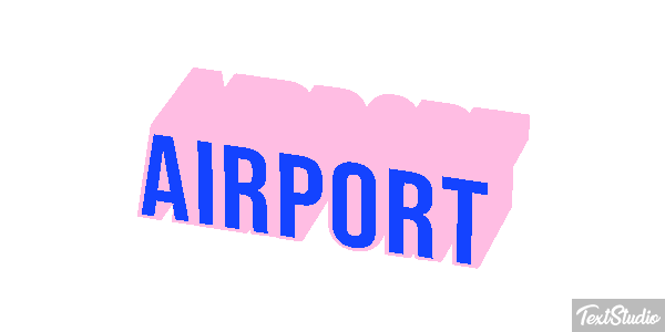 Airport Efeito do texto
