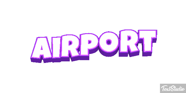 Airport Efeito do texto