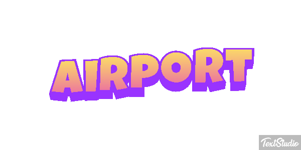 Airport Efeito do texto