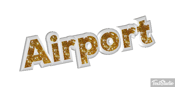 Airport Efeito do texto
