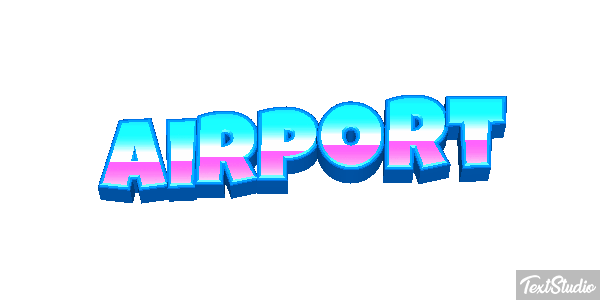 Airport Efeito do texto