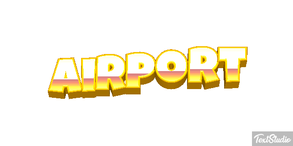 Airport Efeito do texto