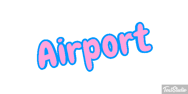 Airport Efeito do texto