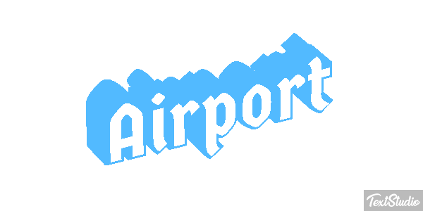 Airport Efeito do texto