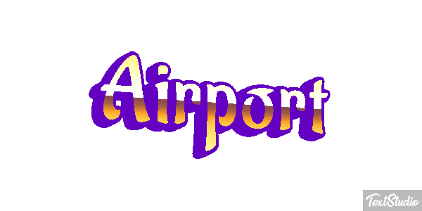 Airport Efeito do texto
