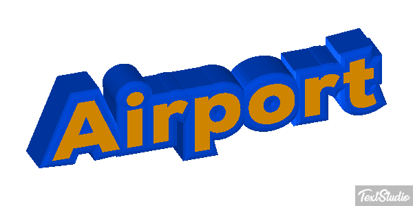 Airport Efeito do texto