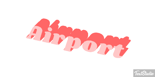 Airport Efeito do texto