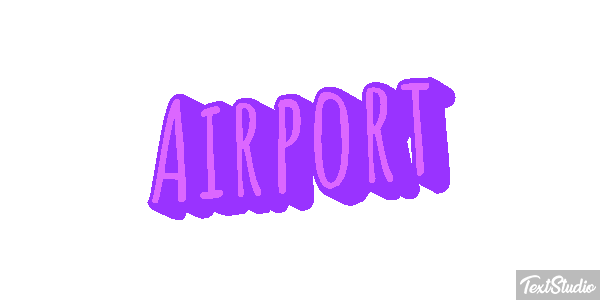 Airport Efeito do texto