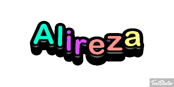 Alireza Tekst effect