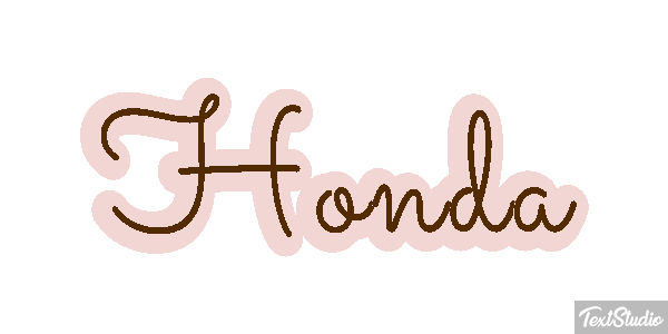 Honda Effetto testo