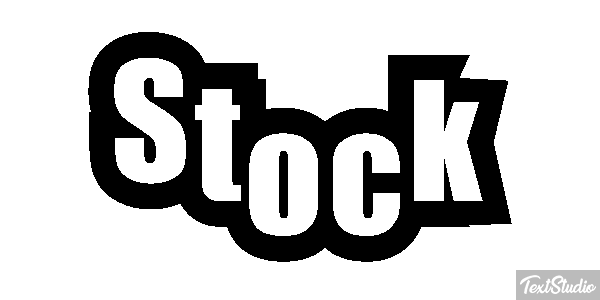 Stock Text effect