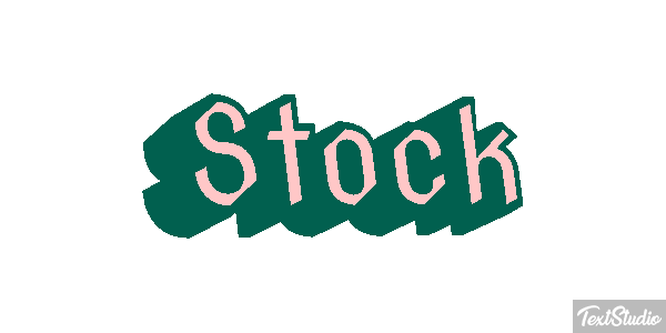 Stock Text effect