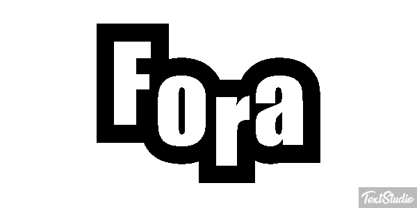 Fora Efeito do texto