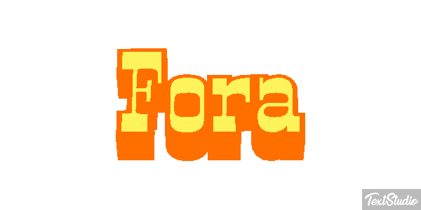 Fora Efeito do texto