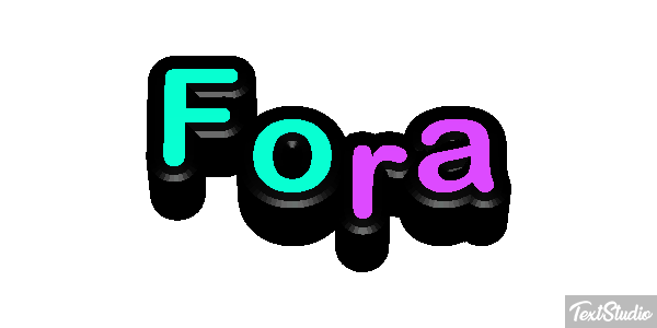 Fora Efeito do texto