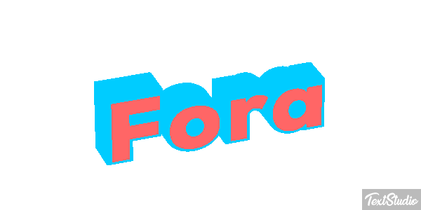 Fora Efeito do texto