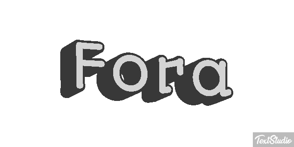 Fora Efeito do texto
