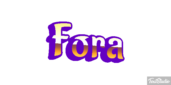 Fora Efeito do texto