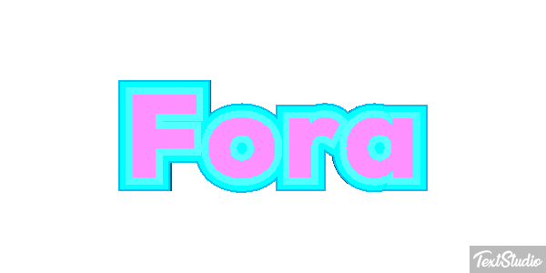 Fora Efeito do texto
