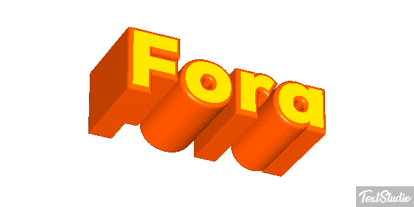Fora Efeito do texto