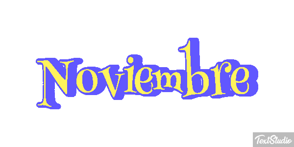 Noviembre Efecto de texto