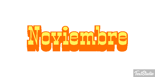 Noviembre Efecto de texto