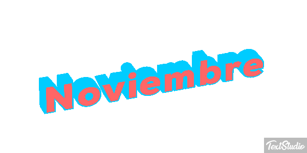 Noviembre Efecto de texto