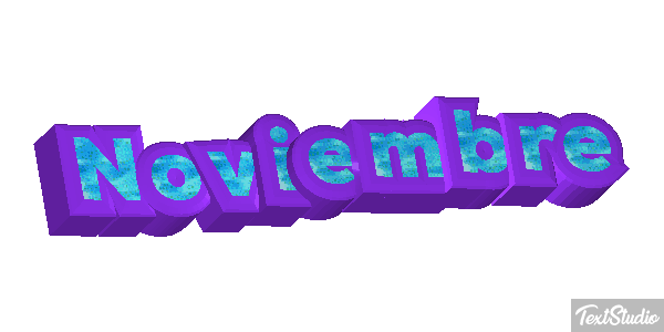 Noviembre Efecto de texto