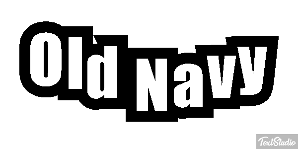 Old Navy Text effect