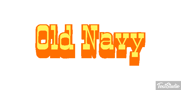 Old Navy Text effect