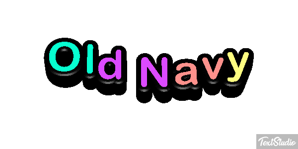 Old Navy Text effect