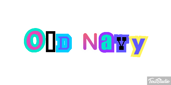 Old Navy Text effect