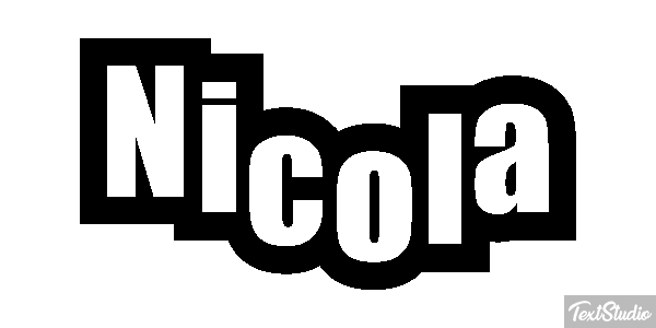 Nicola Efecto de texto