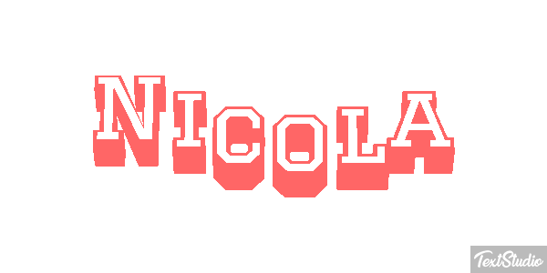Nicola Efecto de texto