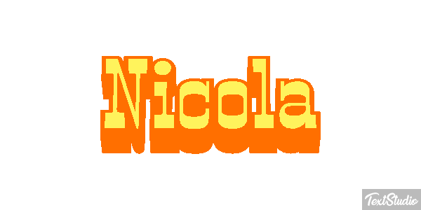 Nicola Efecto de texto