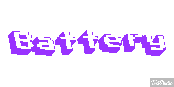 Battery Text effect