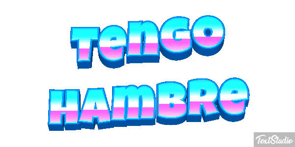 Tengo hambre Efecto de texto