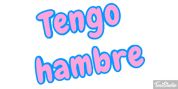 Tengo hambre Efecto de texto