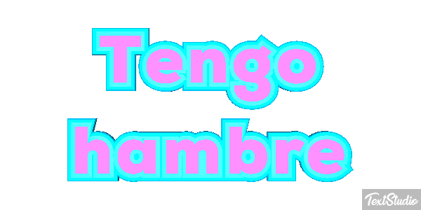 Tengo hambre Efecto de texto