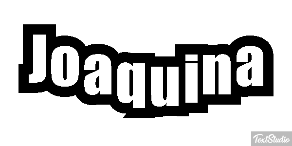 Joaquina Efecto de texto