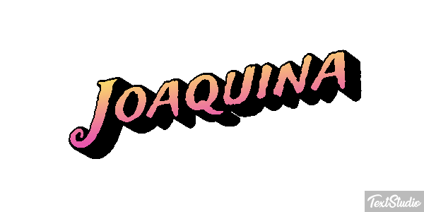 Joaquina Efecto de texto