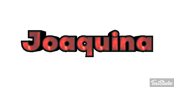 Joaquina Efecto de texto