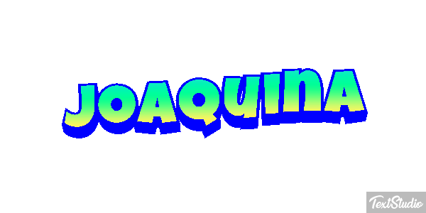 Joaquina Efecto de texto