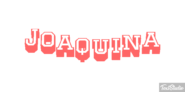 Joaquina Efecto de texto