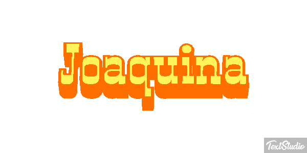 Joaquina Efecto de texto