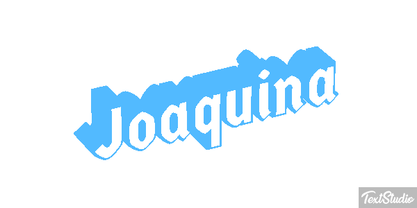 Joaquina Efecto de texto