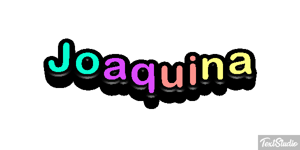 Joaquina Efecto de texto