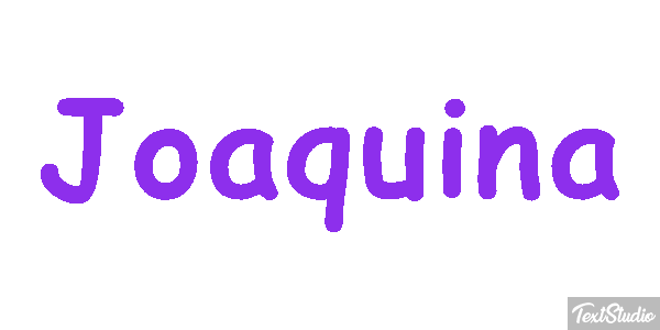 Joaquina Efecto de texto