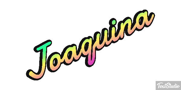 Joaquina Efecto de texto